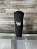 Black Heart Tumbler