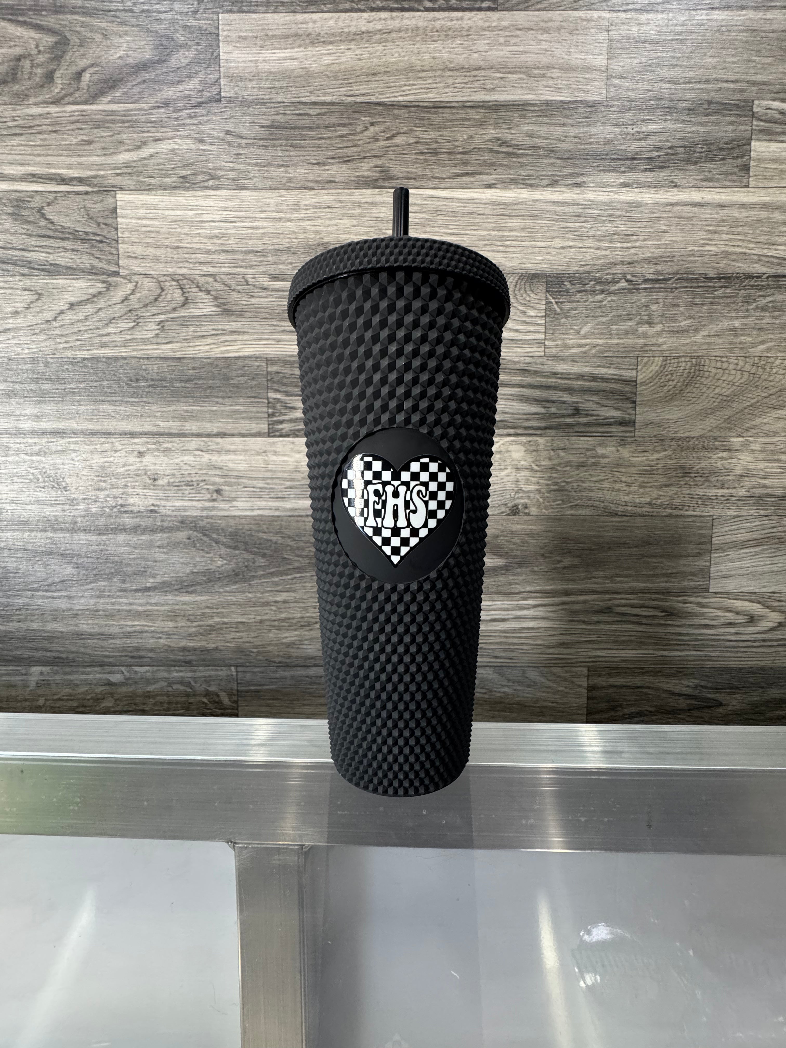 Black Heart Tumbler